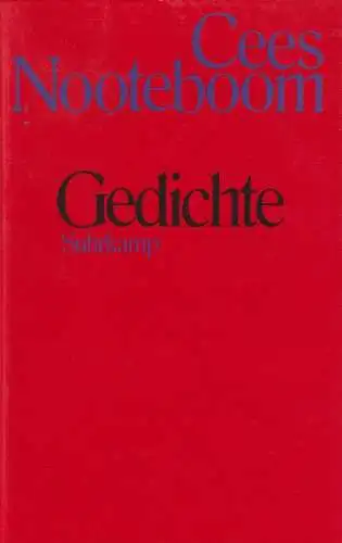 Buch: Gedichte, Nooteboom, Cees, 1994, Suhrkamp, gebraucht, sehr gut