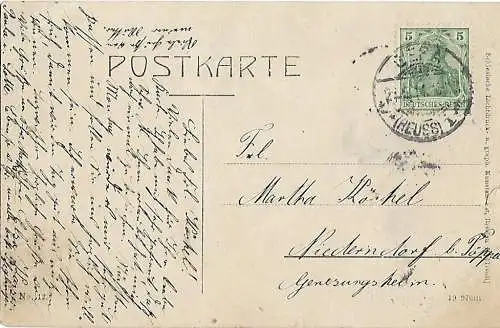 AK Gera. Fürstliches Theater. ca. 1911, Postkarte. Serien Nr, ca. 1911