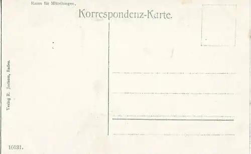 AK Baden bei Wien. Curhaus mit Anlagen. ca. 1913, Postkarte. Serien Nr, ca. 1913