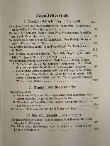 Buch: Deutschland und der Weltkrieg, Otto Hintze, 1915, Teubner, gebraucht, gut