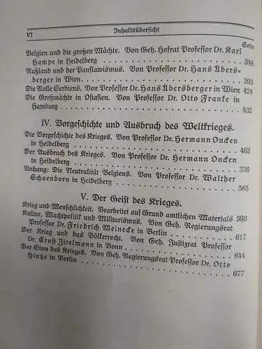 Buch: Deutschland und der Weltkrieg, Otto Hintze, 1915, Teubner, gebraucht, gut