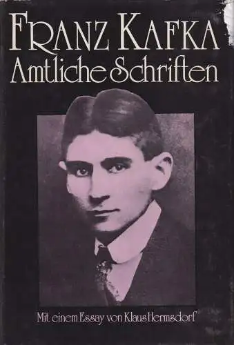 Buch: Amtliche Schriften, Kafka, Franz. Gesammelte Schriften, 1984, Akademie