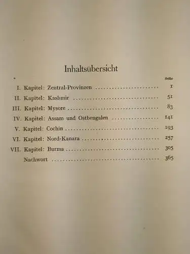 Buch: Aus Indiens Dschungeln, Kauffmann, Oscar. 1923, Kurt Schroeder Verlag