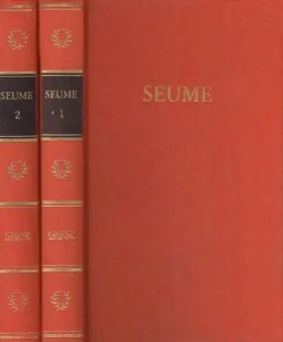 Buch: Seumes Werke in zwei Bänden, Seume, Johann Gottfried. 2 Bände, 1977, BDK