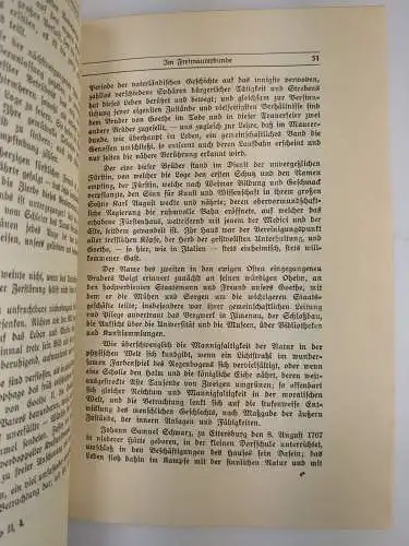 Buch: Goethe und die königliche Kunst, Huge Wernekke, 1923, Alfred Unger Verlag