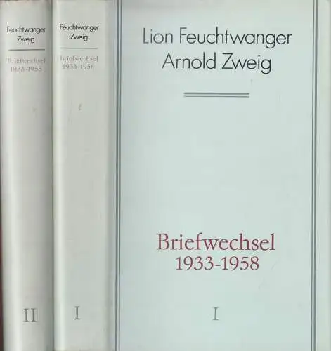 Buch: Briefwechsel 1933-1958, Feuchtwanger, Lion & Zweig, Arnold, Aufbau Verlag