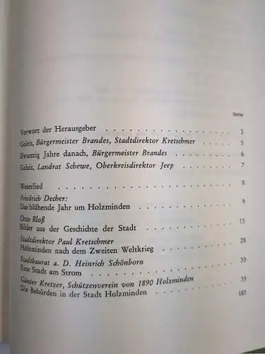 Buch: 300 Jahre Bürger- und Schützengeschichte der Stadt Holzminden 1668-1968