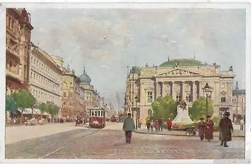 AK Budapest. Rakoczi Straße. ca. 1922, Postkarte. Ca. 1922, gebraucht, gut