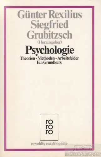 Buch: Psychologie, Grubitzsch, Siegfried / Rexilius, Günter. 1986