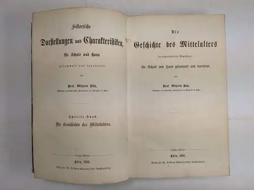 Buch: Die Geschichte des Mittelalters, Wilhelm Pütz, 1862, DuMont-Schauberg