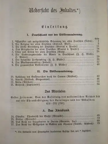 Buch: Die Geschichte des Mittelalters, Wilhelm Pütz, 1862, DuMont-Schauberg