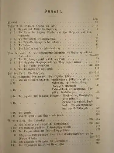 Buch: Handbuch der praktischen Pädagogik, Herman Schiller, 1890, Fue's Verlag