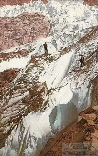 AK Grindelwald. Oberer Gletscher. Eingang zur Höhle. ca. 1915, Postkarte