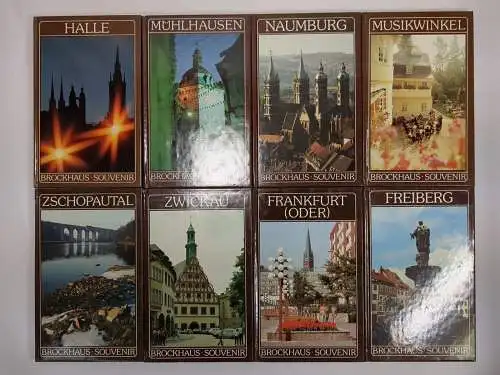 34 Bücher Brockhaus Souvenir: Prag, Rostock, Suhl, Bautzen, Berlin, Dessau ...