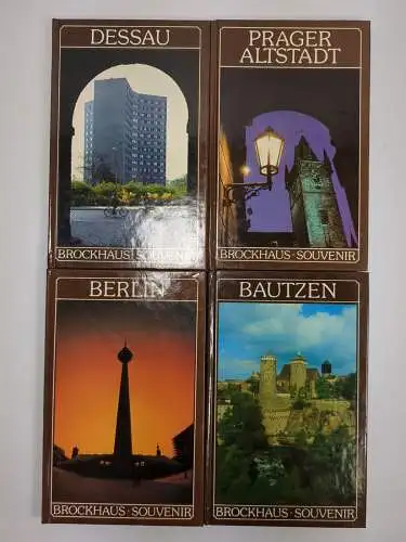 34 Bücher Brockhaus Souvenir: Prag, Rostock, Suhl, Bautzen, Berlin, Dessau ...