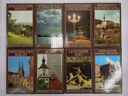 34 Bücher Brockhaus Souvenir: Prag, Rostock, Suhl, Bautzen, Berlin, Dessau ...