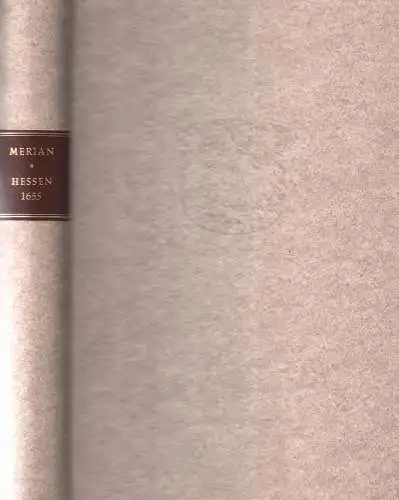 Buch: Hessen 1655, Merian, Matthäus, 1966, Bärenreiter, Faksimile, sehr gut