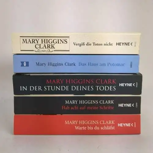 5 Bücher Mary Higgins Clark, Heyne, Taschenbücher, Krimis, Sammlung, Konvolut