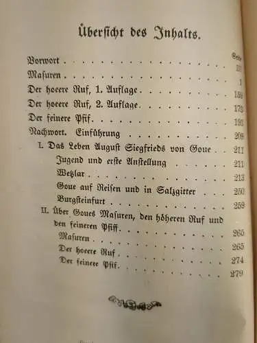 Buch: August Siegfried von Goue, Auswahl von Karl Schüddekopf, 1917, Bibliophile