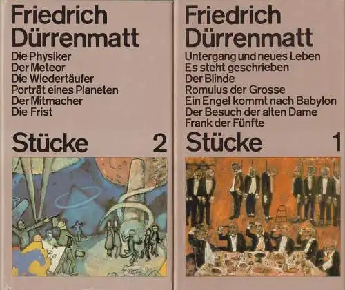 Buch: Stücke 1 und 2, Dürrenmatt, Friedrich. 2 Bände, 1983, Volk und Welt Verlag