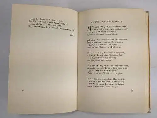 Buch: Gesammelte Gedichte, Benno Geiger, 1914, Insel Verlag, gebraucht, gut