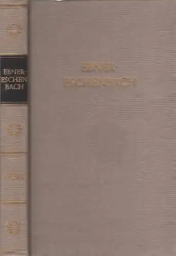 Buch: Werke in einem Band, Ebner-Eschenbach, Marie von. 1982, Aufbau-Verlag