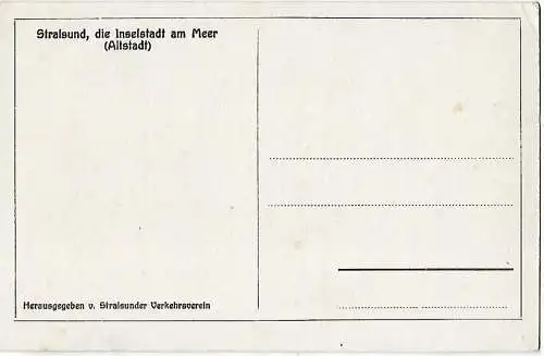 AK Stralsund. Altstadt. ca. 1913, Postkarte. Ca. 1913, gebraucht, gut