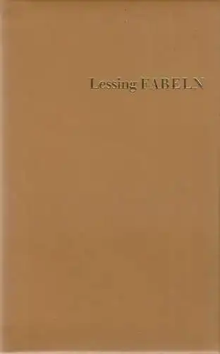 Buch: Der Rangstreit der Tiere. Fabeln, Lessing, Gotthold Ephraim. 1980