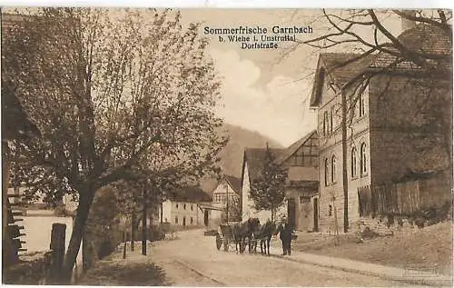 AK Sommerfrische Garnbach bei Wiehe i. Unstruttal. ca. 1916, Postkarte. Ca. 1916