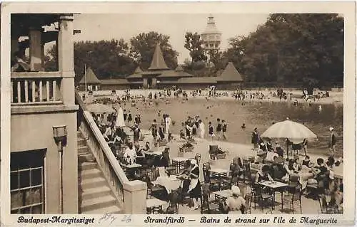 AK Budapest Margitsziget. ca. 1912, Postkarte. Ca. 1912, gebraucht, gut