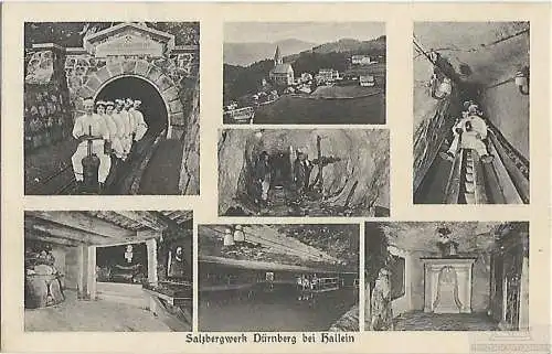 AK Salzbergwerk Dürnberg bei Hallein. ca. 1926, Postkarte. Ca. 1926