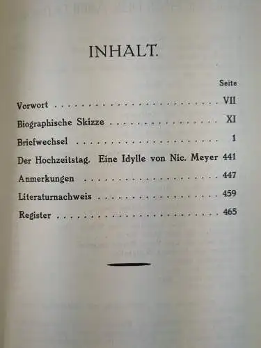 Buch: Goethes Bremer Freund Dr. Nicolaus Meyer, Hans Meyer, 1926, Schünemann