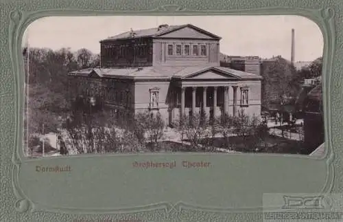 AK Darmstadt. Großherzogl. Theater. ca. 1919, Postkarte. Ca. 1919