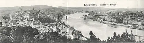 AK Budapest. Ansicht von Budapest. ca. 1906, Postkarte. Ca. 1906, gebraucht, gut