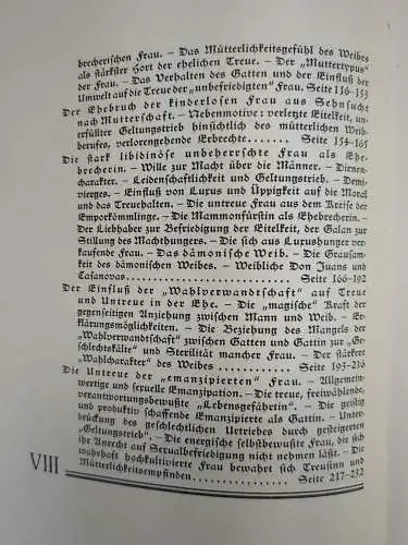 Buch: Die sexuelle Untreue der Frau I + II, 1930/31, Franz Kisch, Marcus & Weber