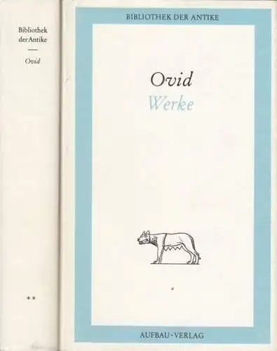 Buch: Werke in zwei Bänden, Ovid. 2 Bände, Bibliothek der Antike, 1968