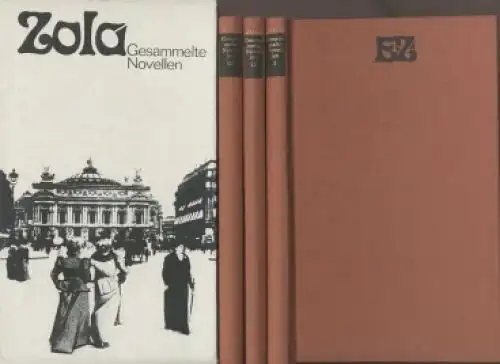 Buch: Gesammelte Novellen, Zola, Emile. 3 Bände, 1974, Gustav Kiepenheuer Verlag