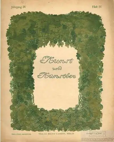 Kunst und Künstler. Jahrgang IV , Heft IV, Januar 1906, Heilbut, Emil. 1906