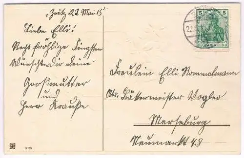 AK Herzliche Pfingstgrüße. Postkarte, ca. 1915, gebraucht, gut, gelaufen