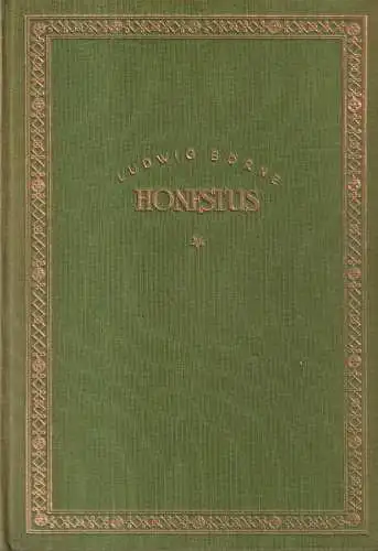 Buch: Honestus. Börne, Ludwig, Eigenbrödler Verlag, gebraucht, gut