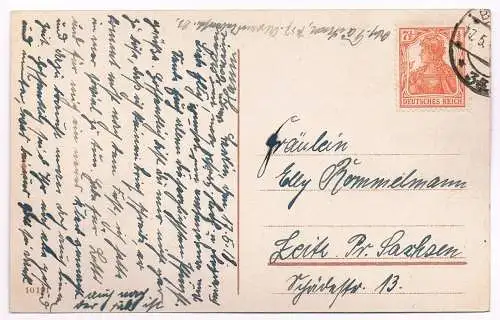 AK Herzliche Pfingstgrüße. Postkarte, ca. 1918, gebraucht, gut, gelaufen