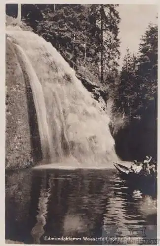 AK Edmundsklamm Wasserfall.Böhm. Schweiz. ca. 1920, Postkarte. Serien Nr