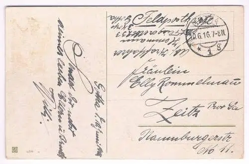 AK Fröhliche Pfingsten. Postkarte, ca. 1916, gebraucht, gut, gelaufen, Feldpost