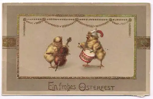 AK Ein frohes Osterfest. Postkarte, ca. 1917, Osterkarte, gebraucht, gut