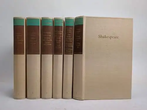 Buch: William Shakespeare -Dramatische Werke in sechs Bänden, 1964, Aufbau, 6 Bd