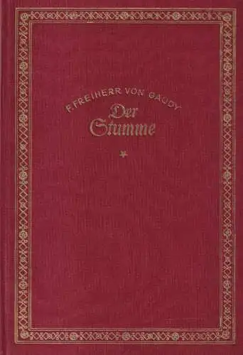 Buch: Der Stumme, Novelle. Franz Freiherr von Gaudy, Eigenbrödler Verlag