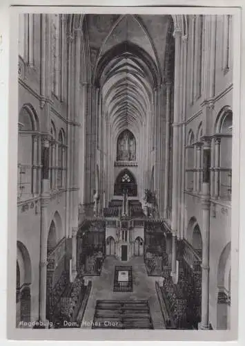 AK Magdeburg - Dom, Hohes Chor, ca. 1955, Gebr. Garloff, ungelaufen