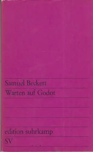 Buch: Warten auf Godot, Beckett, Samuel. Edition suhrkamp, 1963, Suhrkamp Verlag