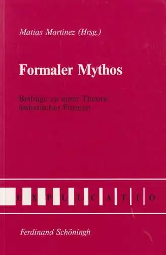 Buch: Formaler Mythos, Martinez, Matias, 1996, Schöningh, gebraucht, gut