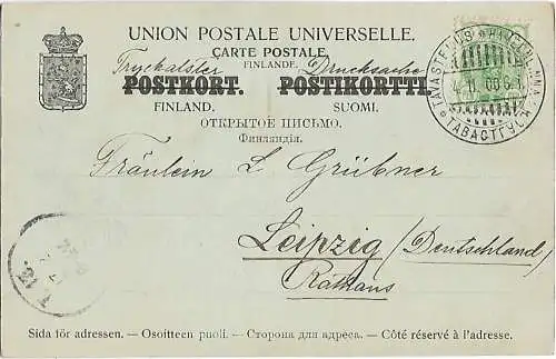 AK Hämeenlinna. Tavastehus. ca. 1900, Postkarte. Ca. 1900, gebraucht, gut